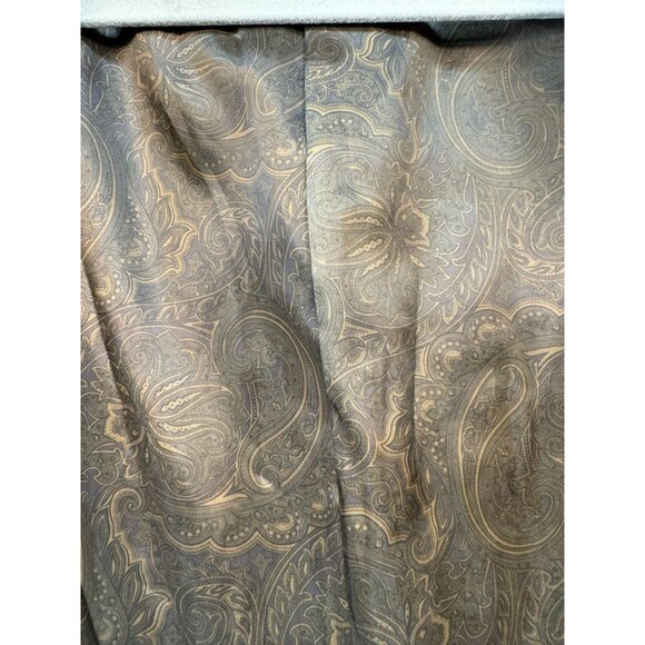 Chaps Mens Corduroy Blazer Jacket 42R Brown With Paisley Lining - Picture 5 of 14